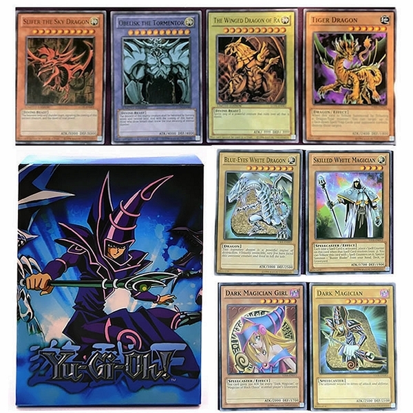 

66pcs English Yu Gi Oh Cards Yugioh YU-GI-OH Card Playing Game Trading Battle Carte Dark Magician Collection Kids Christmas Toy Y1212