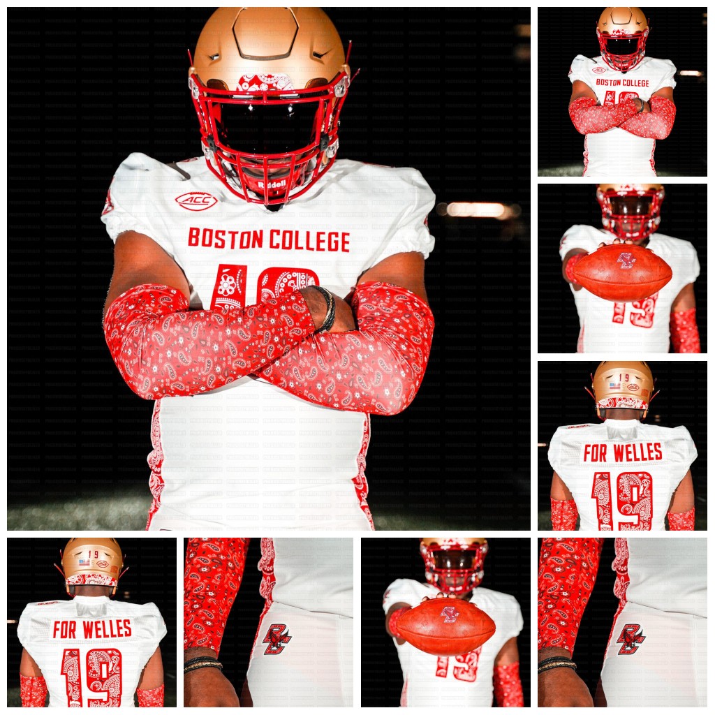 

BOSTON COLLEGE Eagles RED BANDANA Football Jersey Jack Brandon Dennis Grosel Jurkovec Menard Morehead Rueve Coleman Dayne Garwo III Ezeiruaku Ness Okpala Sillah, Youth s-xl