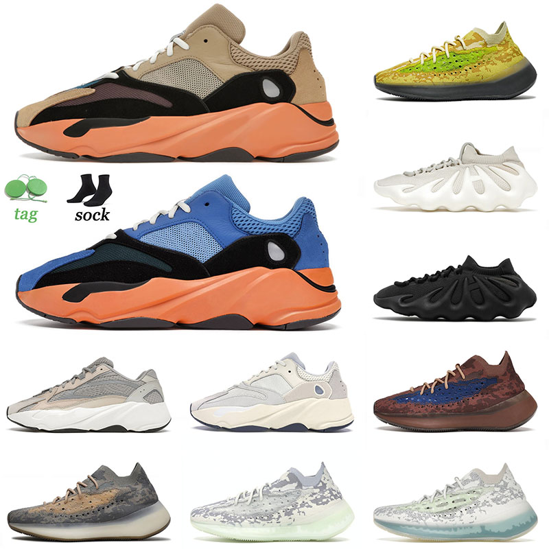 

Top Fashion Sports 700 V2 Running Shoes Mens Womens Enflame Amber Bright Carbon Blue Yeezy Boost 380 V3 450 Trainers Sneakers 36-46
