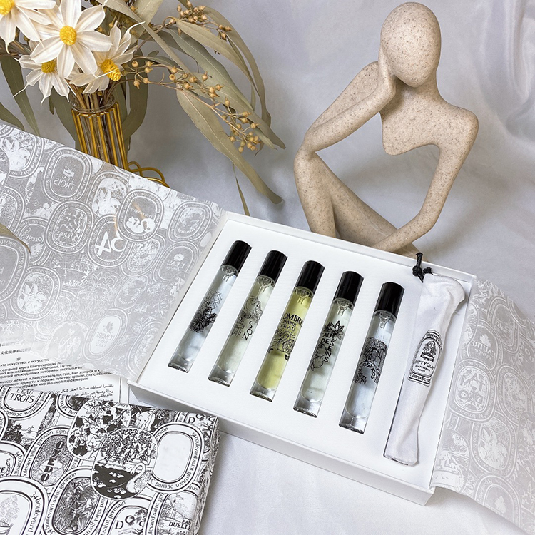 

Neutral perfume set 7.5ml *5 pieces EDT EDP natural spray suit charming smell woody floral notes long lasting fragrance fast and free delivery
