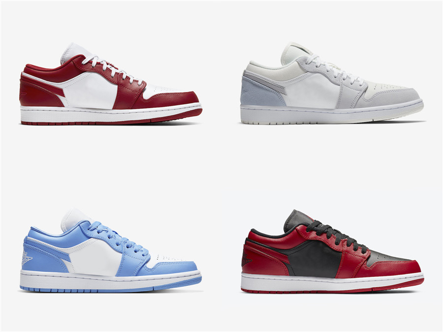

2021 Release 1 Low Varsity Red UNC University Blue Paris Chicago Outdoor Shoes Summit White Sky Grey Football Gray Men Sneakers Zapatos Sports With Original Box, Customize