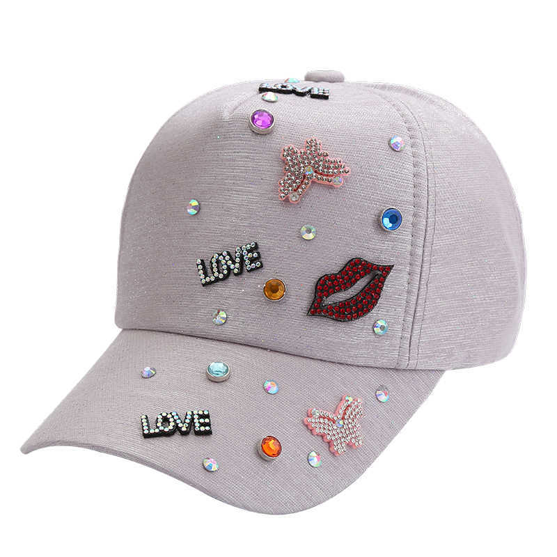 Bling Baseball Caps For Women With Rhinestone Bling Beauty Girl