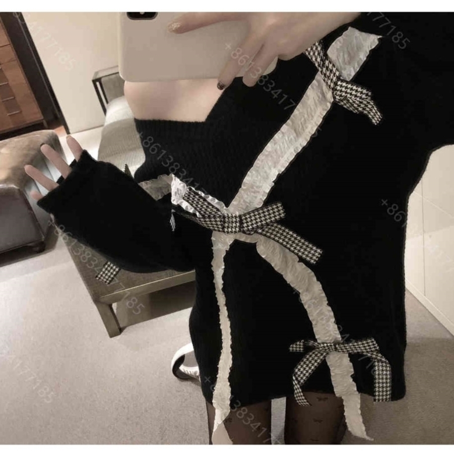 

2021ss Fashion women hoodies sweater designer logo brand bow wool loose sweaters jacket round neck pullover womens long sleeve casual hoodies super warm 2PN2