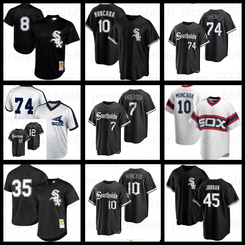 

White Sox Jerseys 10 Yoan Moncada 7 Tim Anderson 27 Lucas Giolito 88 Luis Robert Baseball 79 Jose Abreu 92 Nick Madrigal 94 Andrew Vaughn 24, Blue;black
