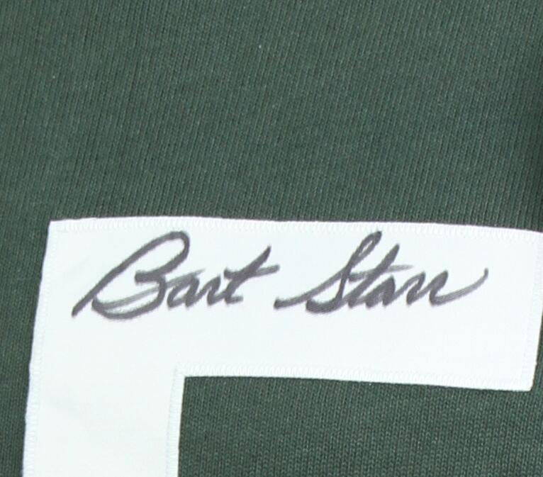 

bart starr Signed Autograph signatured Autographed auto jersey shirts, Black