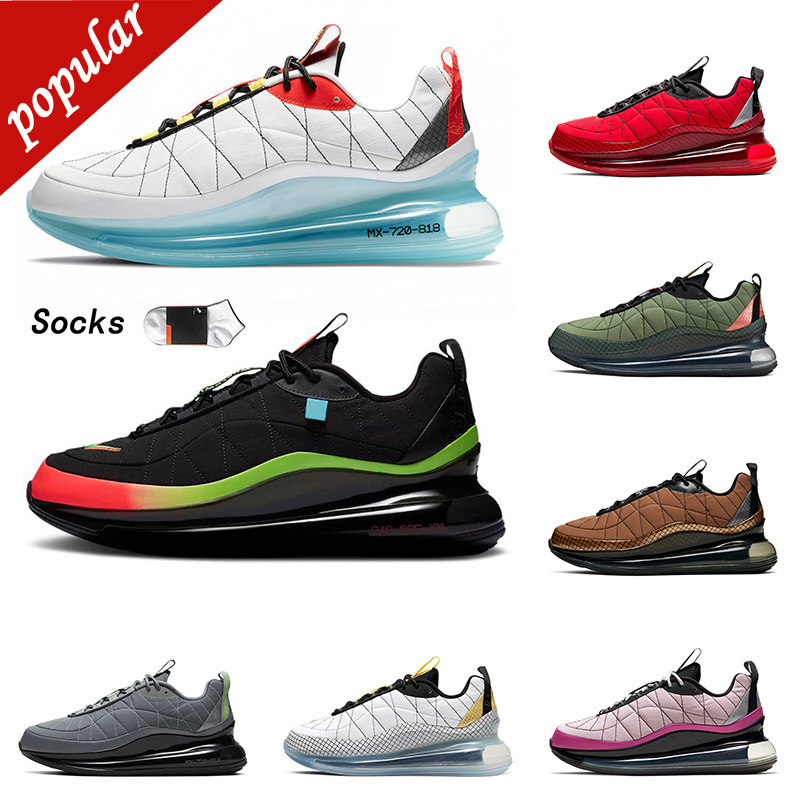 

{Walking}2021 Arrival MX 72C 818 Cushions Running Shoes Yellow Accents Mens Women Worldwide Pack Black Metallic Copper University Red 720s Sneakers, B9 worldwide pack black 36-45