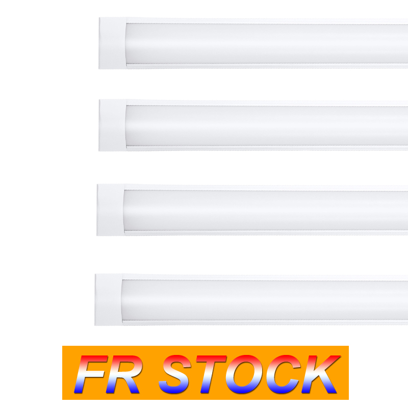 

FR UK Stock 3ft Shop Light Fixture 48W LED Tube Lights 4800lm 6000K 4000K 3000K 3 color temperatures Lightss 120cm Garage Closet Lighting fo
