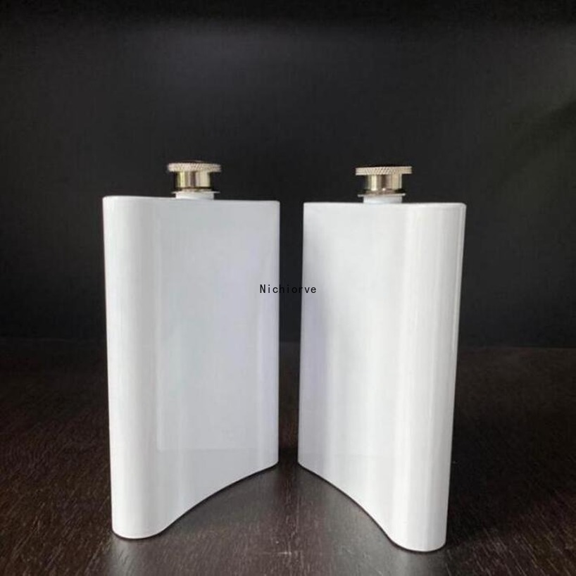 

Blanks Sublimation Flask Hip Flask Stainless Steel Water Bottle Double Wall Diy Lover Outdoor Tumblers Drinkware 8oz Sea Shipping 2021