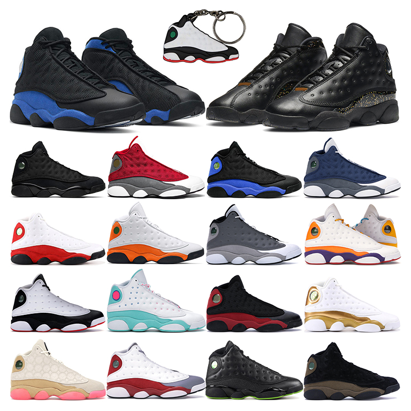

2021 mens basketball shoes 13s jumpman 13 Gold Glitter Red Flint Hyper Royal black cat Bred Playground women fashion trainer outdoor sport sneaker, 18 he got game