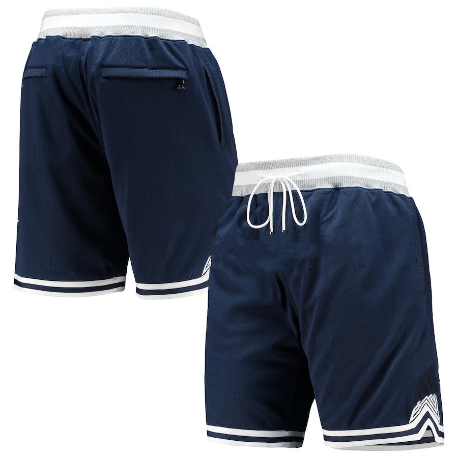 

Dalla Men Cowboy Football shorts Stitched JUST DON By Mitchell & Ness Pockets Zipper summer Pocket Retro PANTS S-3XL