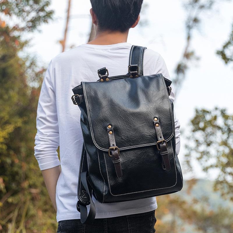 

Backpack Man's Fashion Travel Bags Casual Computer, Black