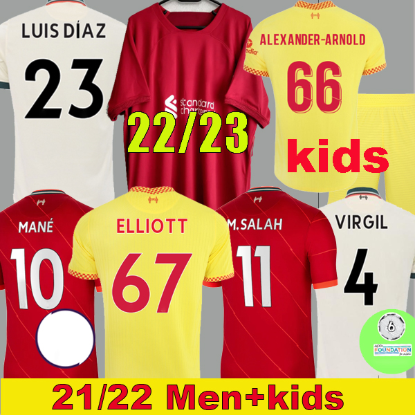 

21 22 23 home soccer jerseys football shirts men+kids kits, Away kids