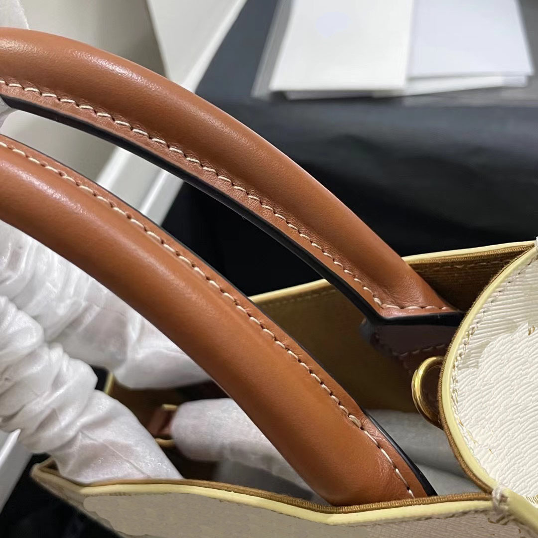 

CABAS mini tote Handbags for Women Soft Cowhide Leather Designer Shoulder Bags Crossbody Bag, Black