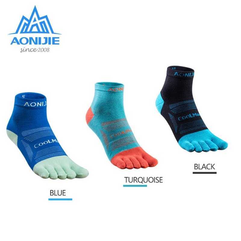 

AONIJIE 3 Pairs Running Toe Socks Low Cut Sports Sneaker Sock Men Women Comfort Fit Performance Cushion Five Fingers Sock E4802 H0911, E4802 m size