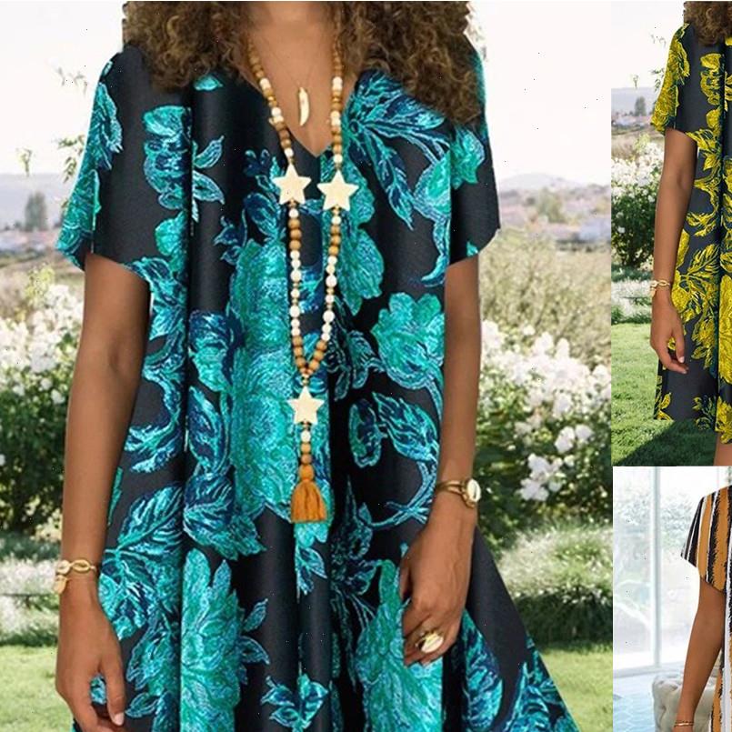 

women vintage casual summer dresses floral print v neck short sleeve dress mini woman party night vestidos verano, Black;gray