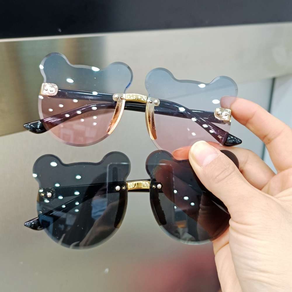 2021 fashion kids sunglasses cute mouse Glasses Boys and girls bear ear shape photo-image-703589693
