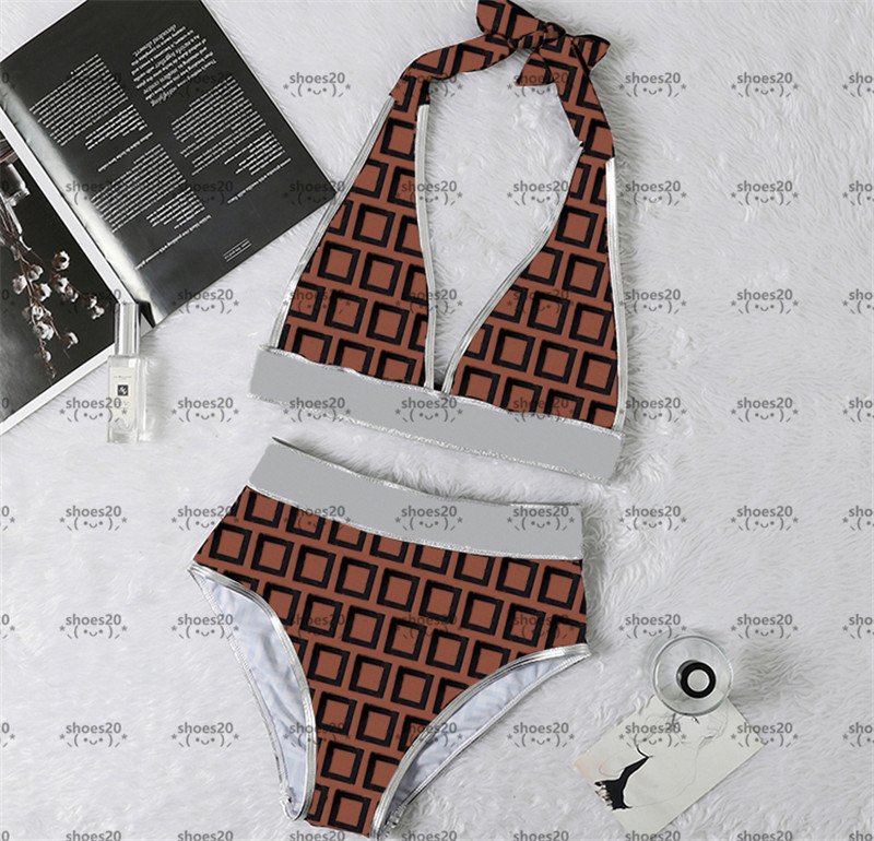 

Brown Breathable Bikinis Hipster Padded Push Up Women's Bikinis Charming Bandage Swimsuits Solid Push Up Bathing Wear