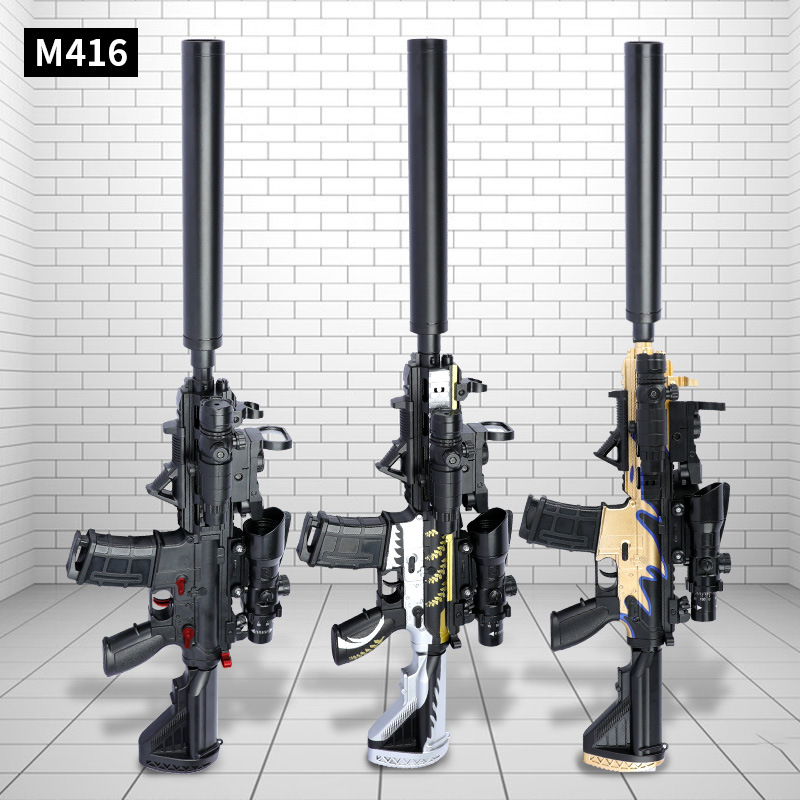 

M416 Electric Automatic Rifle Water Bullet Bomb Gel Sniper Toy Gun Pistol Plastic Weapon Model For Boys Kids Adults Shooting Gift