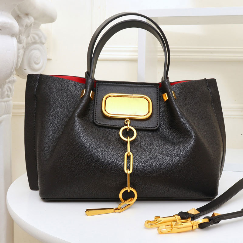 

designers Large Capacity Package Handbags Purses Crossbody Bag High Quality Open Handbag Two Size Genuine Leather Lady Tote Bag, Red