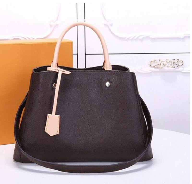 

YQ Fashion Designer Classic Women totes Bag Print Letter Chain Bag Montaigne Genuine PU High Quality Leather Card Wallet Crossbody Purse Messenger