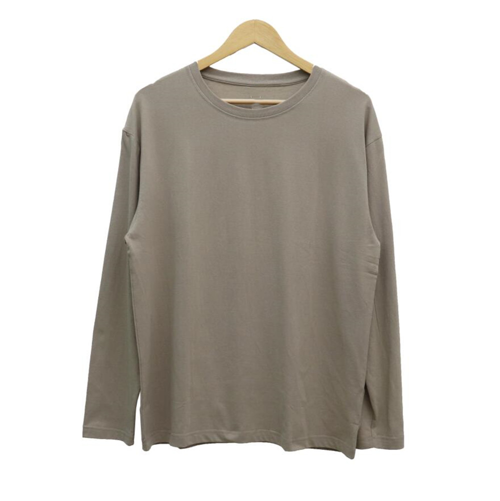 

Men T-Shirts Long Sleeve 100%Cotton T Shirts Spring Autumn Round Neck Long-Sleeved Sweatshirt Streetwear Causal Mens Clothing, White;black