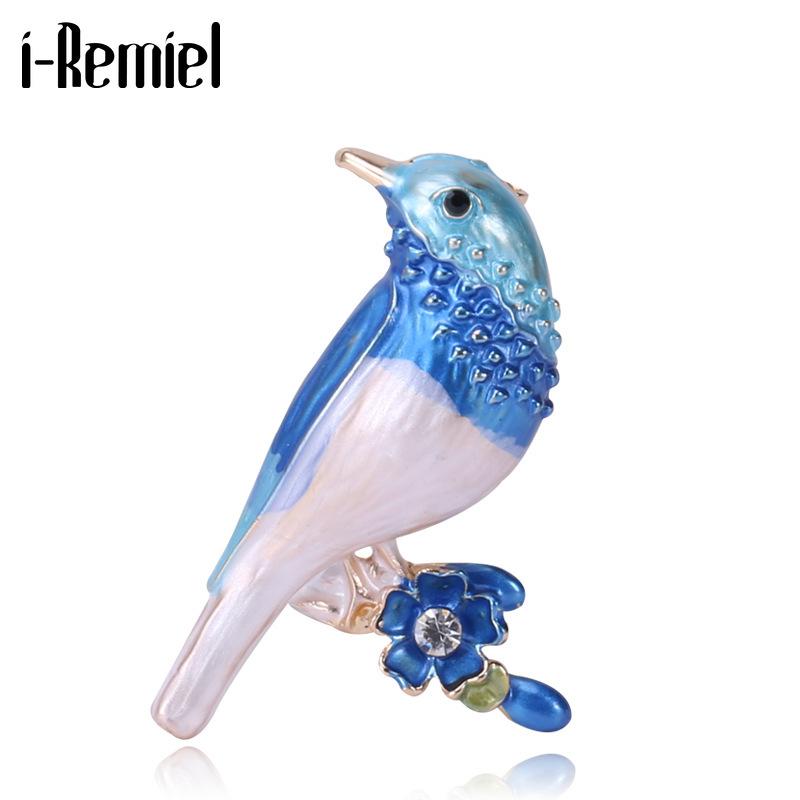 

Pins, Brooches Enamel Bird Brooch Animal Rhinestones Lapel Pin Shirt Badge Scarf Buckle Corsage Clothing Jewelry For Women Accessories, Gray