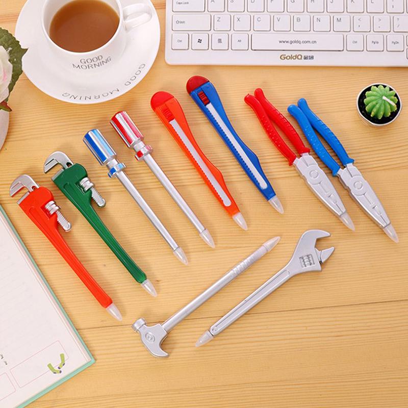 

Ballpoint Pens 1 Piece Personality Hardware Tools Stationery Creative Quality Pen Utility Knife Writing Office, A1
