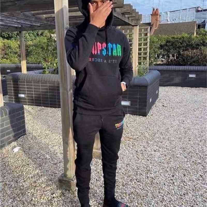 

Men' Hoodies Trapstar Decoding Hooded Sportswear-gray Revolution Medium Men' and Women' Sportswear Suit Set, Only extra shipping(not sale)