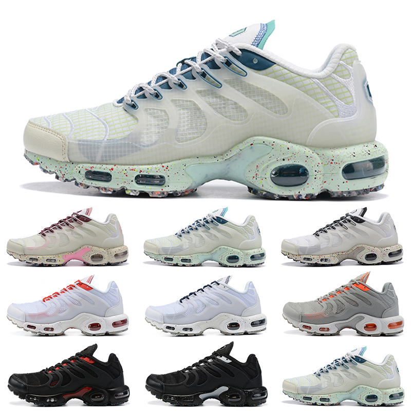 

Terrascape Plus TN Running Shoes Tan Burgundy Green Black Red Oragnge Grey Women Mens Trainers Sports Sneakers Walking Jogging, 40-46 white red orange