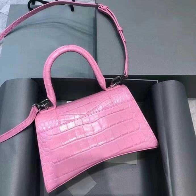 

CLASSIC FLOWER Crocodile Effect Leather handbags women bags cowhide Alligator shoulder bag lady fashion handbag chain purse evening crossbod, Grey