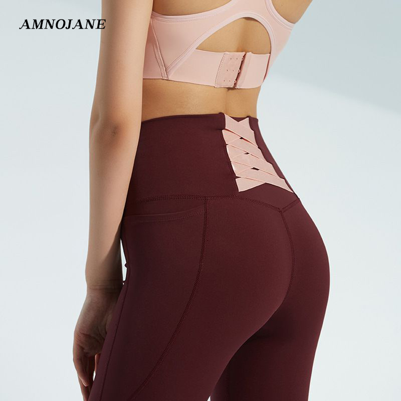 

Seamless Girls Black Leggings Women High Waist Tights Elastic Sport Legging Jogging Yoga Compression Pants Gym Clothing White