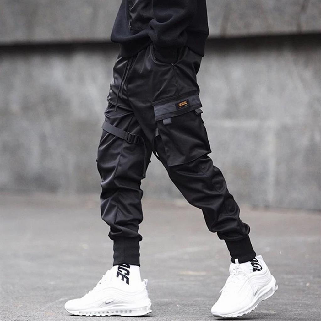 

multi pocket breathable cotton blend women pants casual cargo outdoor joggers sweatpants clothing, Black