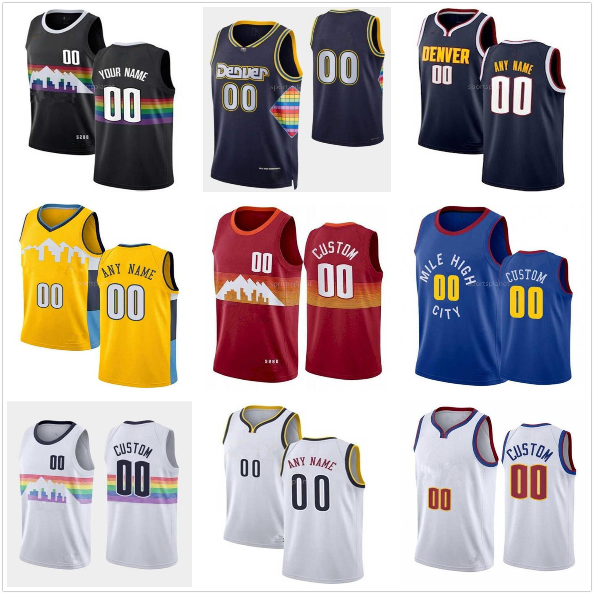 

2021/22 Custom Hot Press #15 Jokic Jamal 27 Murray Nikola Michael 1 Porter Jr. Facundo 7 Campazzo NahShon Hyland Men Woman Kids Youth Printed Basketball Jerseys, Grey