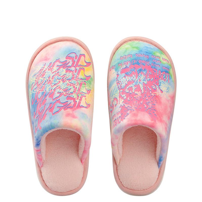 

Slippers 2021 Autumn And Winter Warm Cotton For Men Women Couples Plush Home, Pink