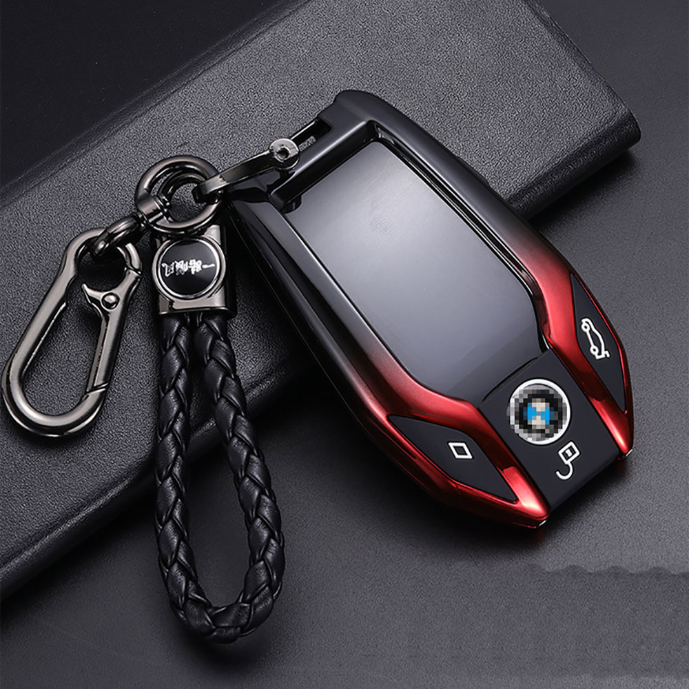 

Gradient LCD Screen Car Key Protective Covers For BMW 7 6 Series 5 Series 730li X3 740 GT X6 Carbon Fibre Keys Cases Shell Auto Parts