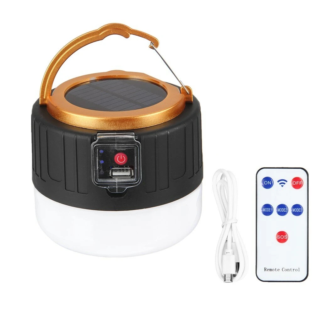 60W 300W LED Camping Lamp USB Charging/ Solar Charging Hanging Light for Outdoor Garden Stall-image-689086318