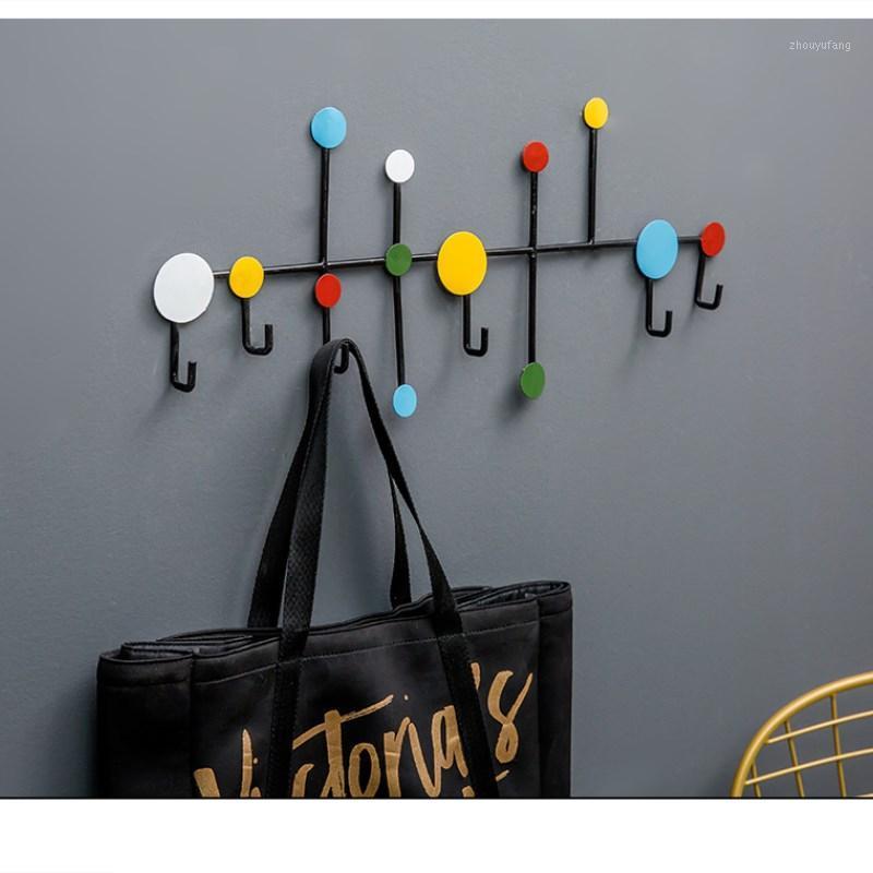 

Robe Hooks Bathroom Clothes Living Rome Hardware Accessories Kitchen Hangers Colorful Iron Material