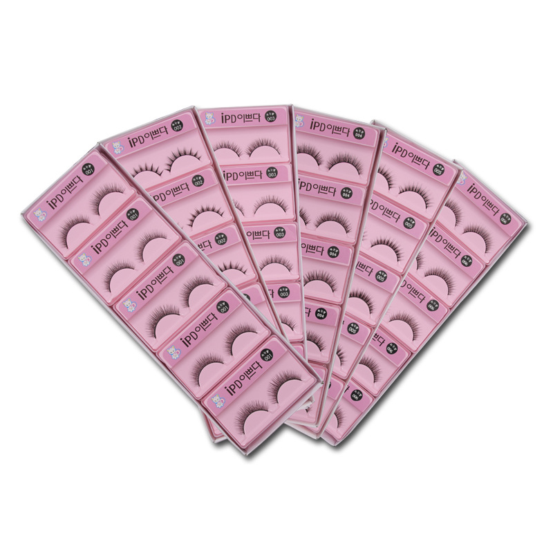 

Wholesale 3D Faux Mink Hair False Eyelashes Wispies Natural Long Eye Lash Soft Handmade Cruelty-free Black Lashes