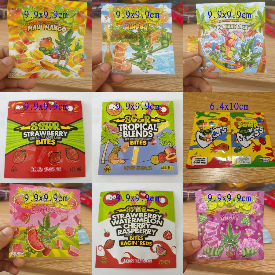 

Empty Edibles Package Bags Mimosa Orange 9.9x9.9cm Maui Mango Medicated Gummies Tropical Blends Artifcially Raspberry Ragin Reds Grap qyldIs