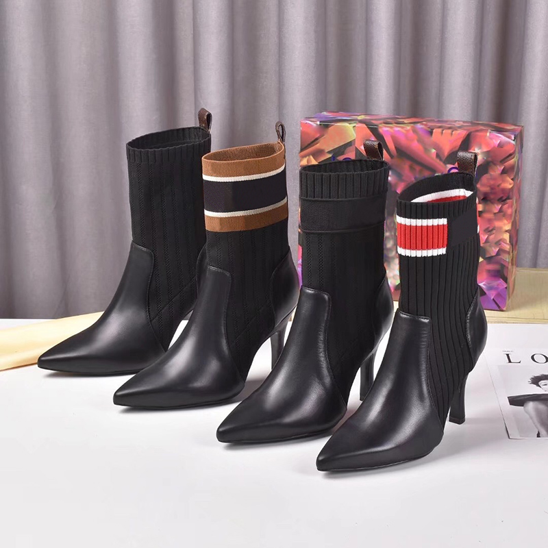 

2021 New Luxury Womens Designer Boots Ankle 100% Real Leather Leather Women boots Desert Boot real leathers Winter Non-Slip Designer Heels With Box Size EU35-42, Colour :#