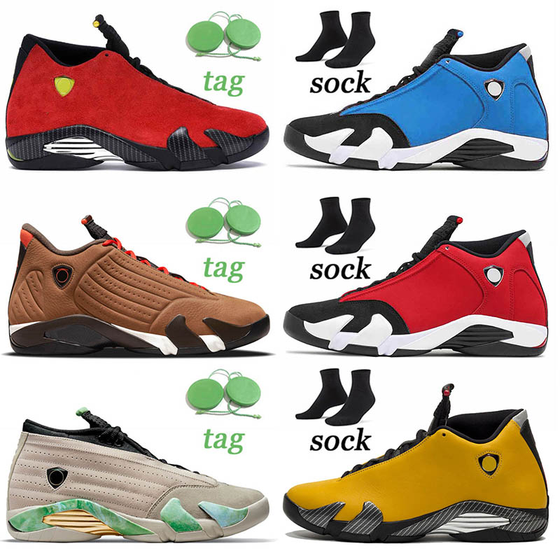 

Wholesale Womens Mens Basketball Shoes Jumpman 14 14s Doernbecher II Defining Moments SE Black Red University Gold Sports Sneakers Trainers Runners, B11 black toe 40-47