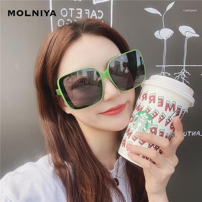 

Sunglasses Fashion Big Frame Square Women Brand Design Black Siamese Sun Glasses Brown Gradient Lens Eyewear1