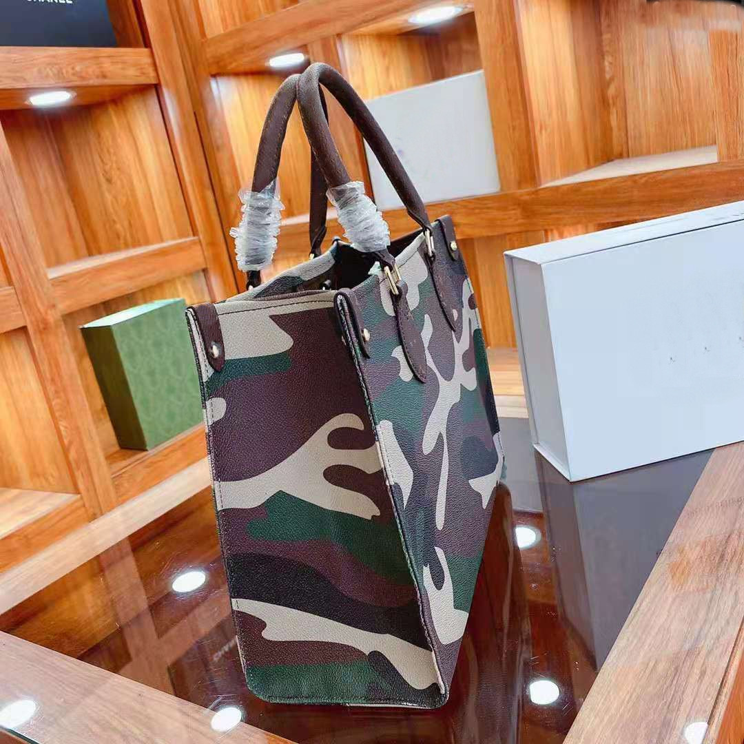 

2021 Women's Handbag Camouflage Shopping Bag Printing Messenger Bags hlwyluck Ladies Purses Womens Handbags Totes Backpack Fashion Tote, As pic