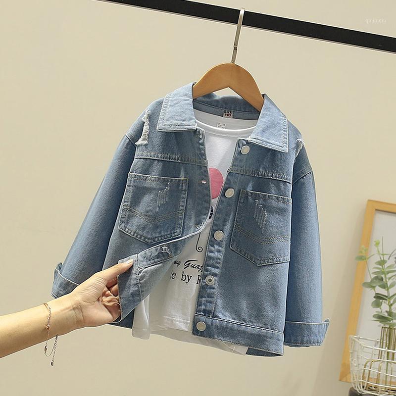 

Jackets JacketsX200 Back Beauty Denim Jacket Girls, Blue;gray