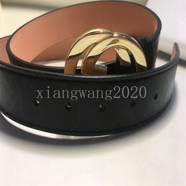 

Fashion buckle genuine leather belt Width 3.8cm Styles Highly Quality designer men women mens belts Boxless, Black;brown