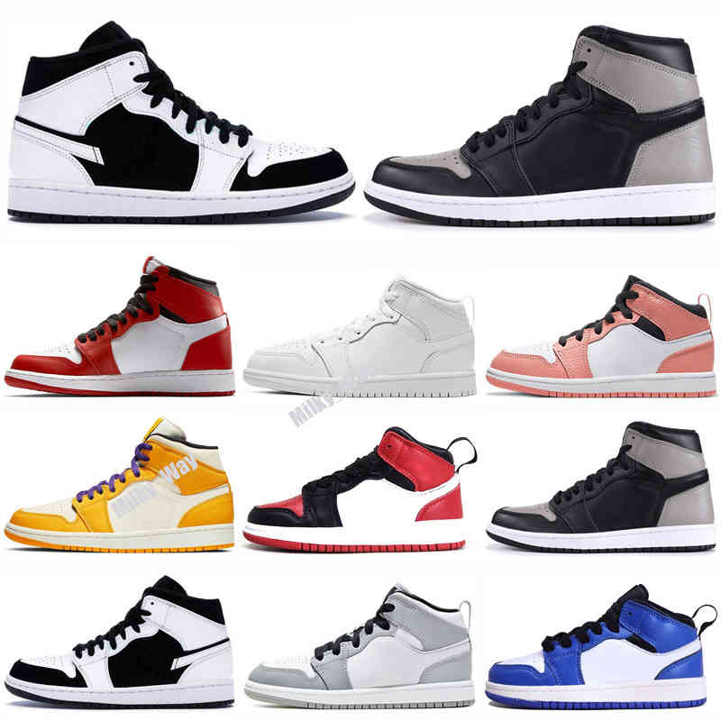 

2022 Kids Shoes Children Basketball Boy Girl 1s French Blue The Master Taxi Playoff Sports Toddlers Birthday Gift, Customize