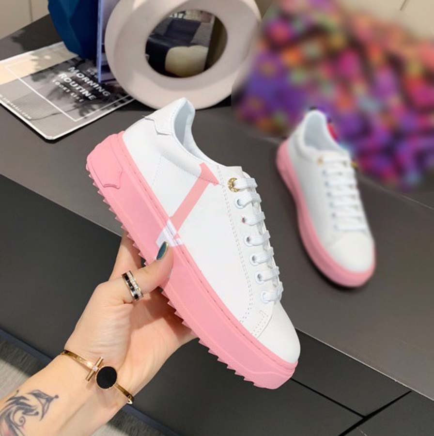 

Fashion Top Quality sneakers leather women shoes Handmade Multicolor Gradient Technical Casual Shoe famous Trainers home011 15, #26