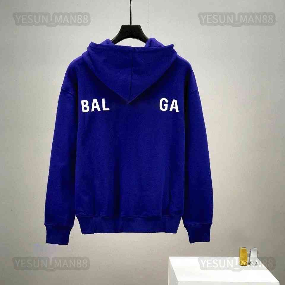 

Designer Luxury Balencaigas Classic European Fashion Pure Cotton Back Letter Printing Pullover Hoodie Mens And Womens Hooded Coat