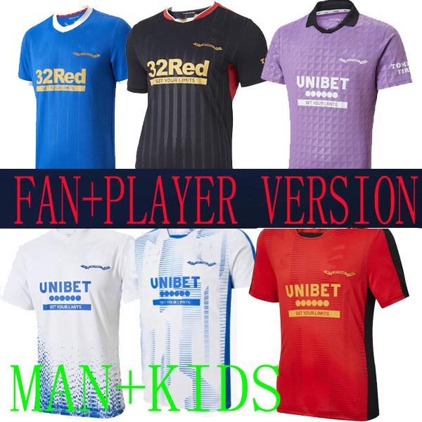 

2021 Rangers 150th Anniversary Soccer Jerseys Glasgow 21 22 away DEFOE HAGI BARKER MORELOS SPECIAL 2022 Football Shirts kids uniform trainin