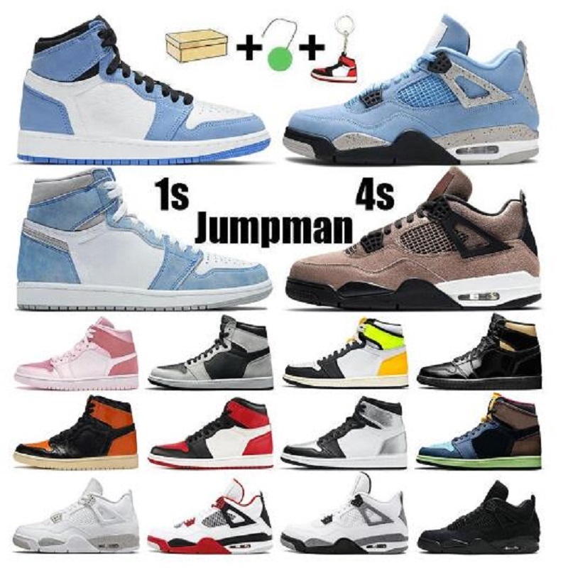 

man footwear 2021 Jumpman 1 Basketball Shoes Women Mens 1s Trainers High OG Hyper Royal Neutral Grey Electro Orange Shadow Barely Rose Sneakers, # 43